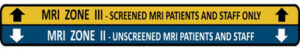 MRI Floor Plaque Zone 2 to 3 Doorway