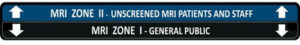 MRI Floor Plaque Zone 1 to 2 Doorway