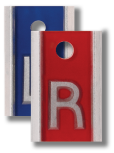 TA-EAP001 - Aluminum Right & Left (5/8") Vertical Markers [No Characters]