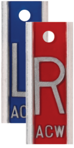 TA-EAP013 - Aluminum Right & Left (1") Vertical Markers [3 Character Max]