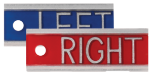 TA-EAP021 - Aluminum Right & Left (1/2") Horizontal Markers [No Characters]