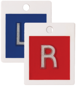 TA-EPP001 - Plastic Right & Left (5/8") Compact Square Vertical Markers [No Characters]