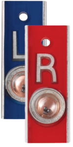 TA-PAP01-V - Aluminum Right & Left (5/8") Vertical Position Indicator Markers [No Characters]