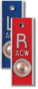 TA-PAP03-V - Aluminum Right & Left (5/8") Vertical Position Indicator Markers [3 Character Max]