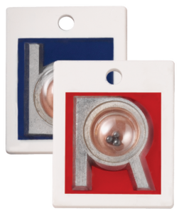 TA-PPP01-V - Plastic Right & Left (5/8") Compact Square Vertical Position Indicator Markers [No Characters]