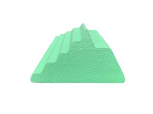 YCAA - Coated Adult Oblique Finger Block Sponge (Stealth)
