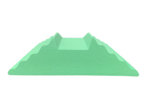 YCAB - Coated Bilateral Adult Oblique Finger Block Sponge (Stealth)