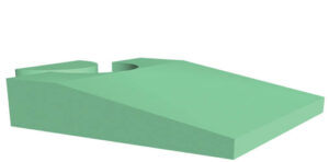 YCEQ - Coated Perineal Endovaginal/Transvaginal Ultrasound Wedge Sponge (Non-Stealth)