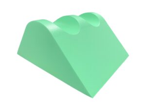 YMCP - Coated Large Leg Rest Sponge with Knee Cutouts (Stealth)