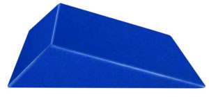 YVF40 - Vinyl Covered 17x13x6 Knee Wedge Bolster Sponge