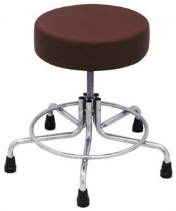 Non-Magnetic MRI Adjustable Stool, 15" to 21" with Rubber Tips