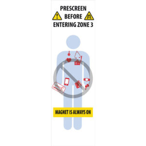 Door Size Zone 3 Sticker