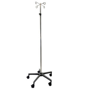 MRI Non-Magnetic 4 Hook IV Poles w/ Locking Casters