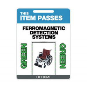 Rigid Plastic Tag "This Item Passes Ferromagnetic Detection Systems"