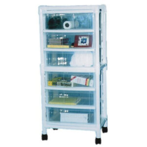 PVC Non-Magnetic MRI 6 Drawer Universal Cart