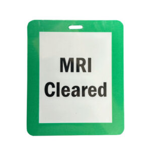 MRI Non-Magnetic Unrippable Vinyl Badge Double Sided