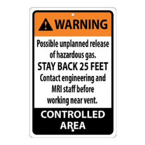 "Warning Controlled Area" Sign