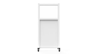 Mobile Leaded Barrier, leaded window size 24"H x 30"W, 2.0mm PB EQ MRI SAFE NON MAGNETIC