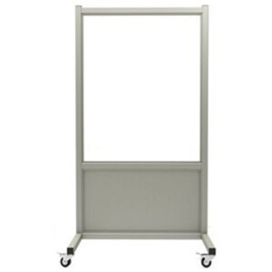 Mobile Lead Barrier , Leaded windown size 30H x 36 Wide Overall Size 33.5"W x 75"H 0.5mm Pb Eq