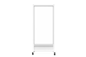 Mobile Leaded Barrier, leaded window size 30"W x 60"H, Overall Size 33"W x 75"H 0.5mm Pb Eq
