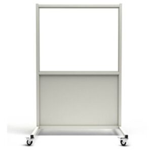 Mobile Leaded Barrier, leaded window size 48"W x 30H, Overall Size 33"W x 75"H 0.5mm Pb Eq