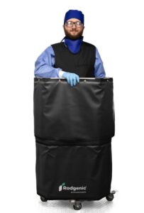 Adjustable Height Wraparound Mobile Leaded Barrier