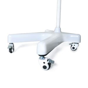 Square Arm Overhead Lead Acrylic (0.5mmPbEq) Mobile Barrier with Torso Cutout