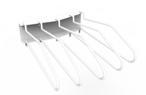 Wall mounted lead Apron Storage Rack with 5 Full Swing Arms